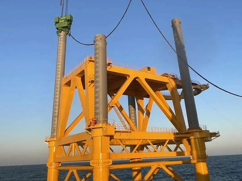 振中EP1600免共振振动锤 助力大唐海南儋州海上风电项目