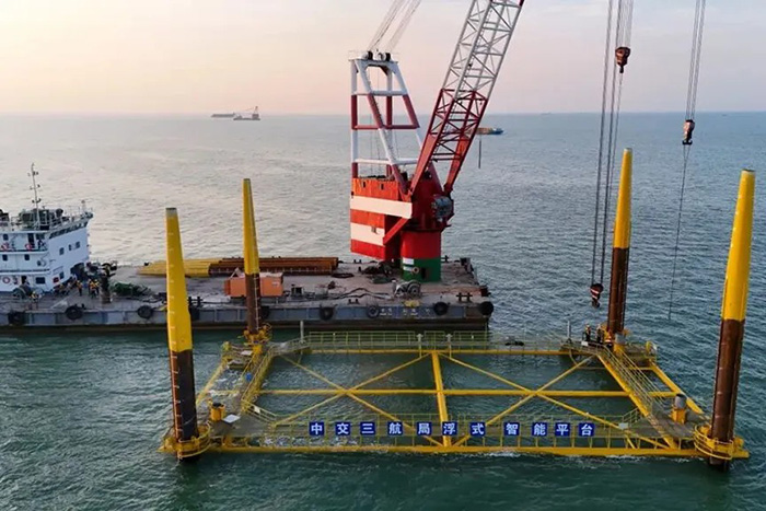 EP系列免共振振动锤助力 中交三航HG14 海上光伏项目建设